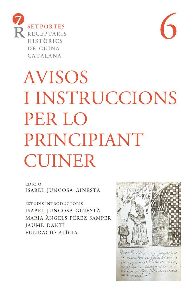 Vorderes Coverbild Avisos i instruccions per lo principiant cuiner