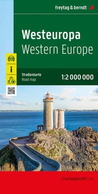 Vorderes Coverbild Westeuropa, Straßenkarte 1:2.000.000, freytag & berndt