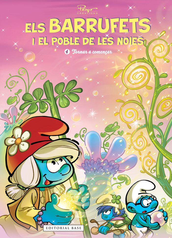 Vorderes Coverbild Els Barrufets i el poble de les noies 4. Tornar a començar