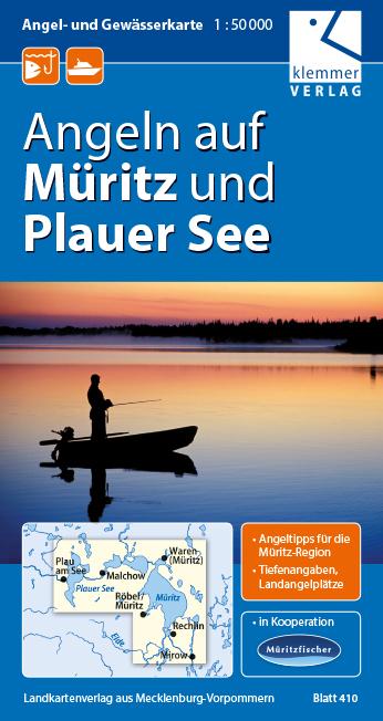 Vorderes Coverbild Angel- und Gewässerkarte Müritz und Plauer See 1:50.000