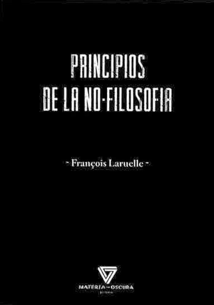 Vorderes Coverbild Principios de la no-filosofía