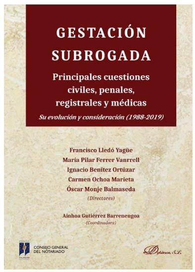 Vorderes Coverbild Gestación subrogada : principales cuestiones civiles, penales, registrales y médicas : su evolución y consideración (1988-2019)