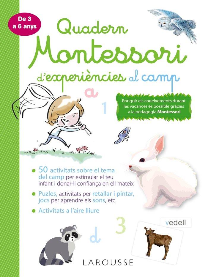 Vorderes Coverbild Quadern Montessori d'experiències al camp