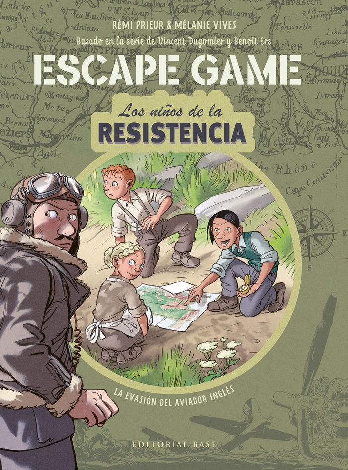 Vorderes Coverbild Escape Game. Los niños de la Resistencia. La evasión del aviador inglés