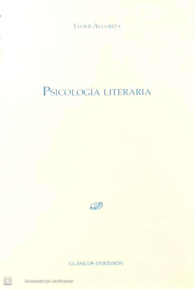 Vorderes Coverbild Psicología literaria