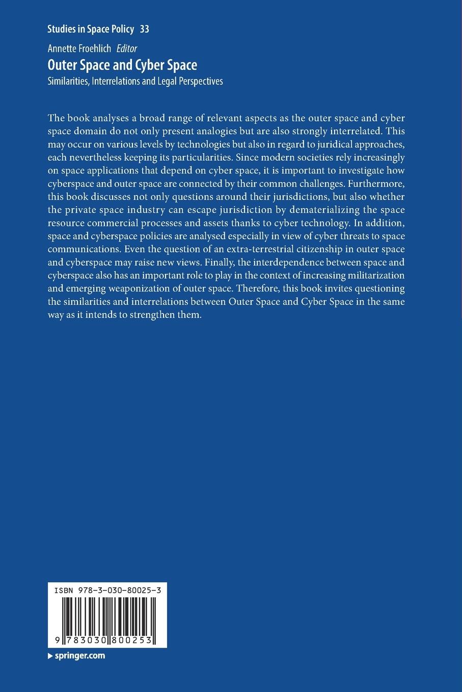 Rückseitencover Outer Space and Cyber Space