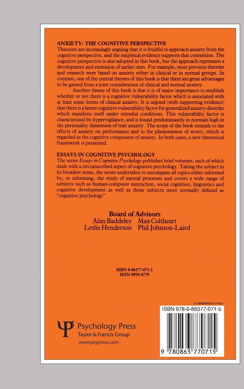 Rückseitencover Anxiety