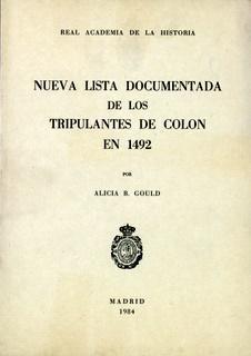 Vorderes Coverbild Nueva lista documentada de los tripulantes de Colón en 1492