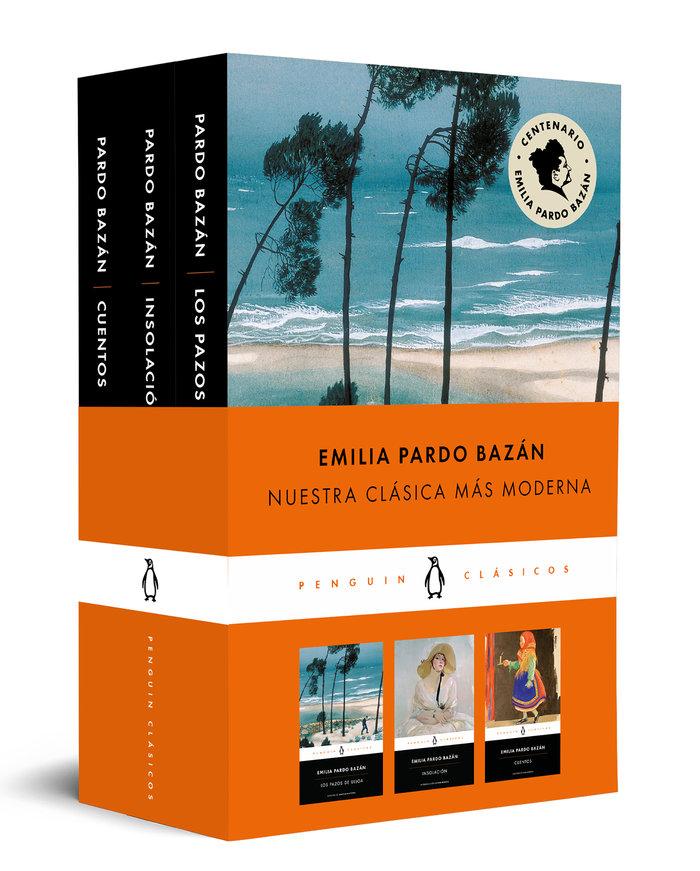 Vorderes Coverbild Emilia Pardo Bazán (pack que incluye: Cuentos | Los pazos de Ulloa | Insolación)