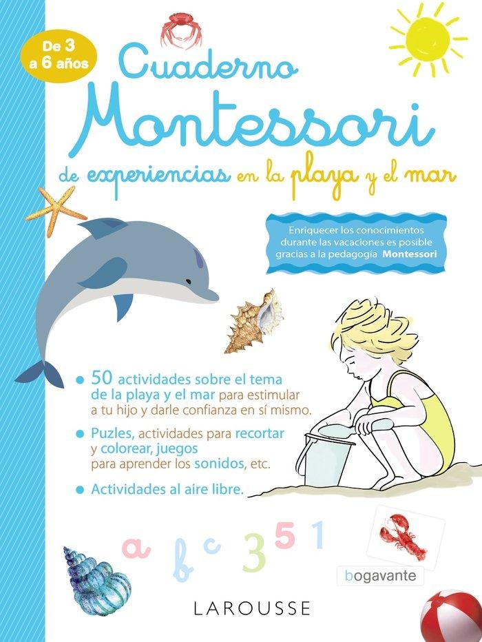 Vorderes Coverbild Cuaderno Montessori de experiencias en la playa y el mar
