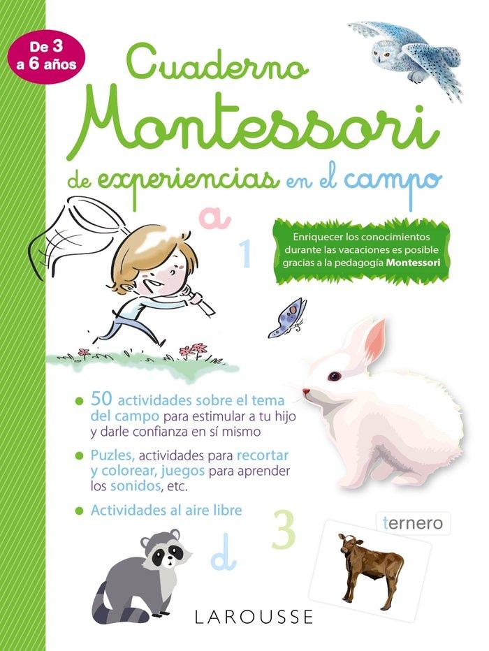 Vorderes Coverbild Cuaderno Montessori de experiencias en el campo