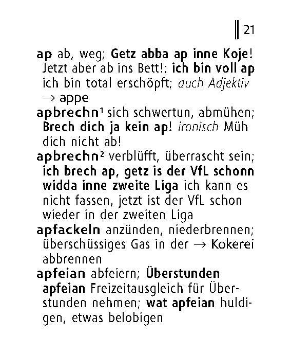 Beispielinhalt (Bild) Langenscheidt Lilliput Ruhrpott