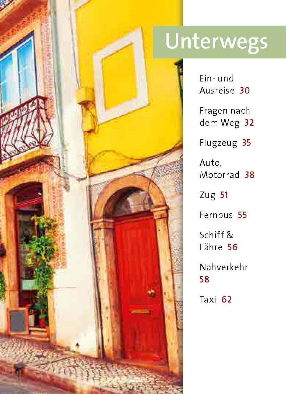 Beispielinhalt (Bild) Langenscheidt Universal-Sprachführer Portugiesisch