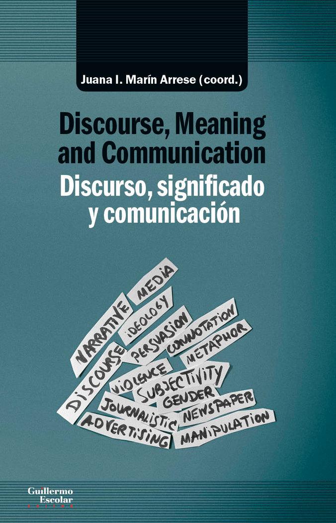 Vorderes Coverbild Discurso, significado y comunicación = Discourse, meaning and communication