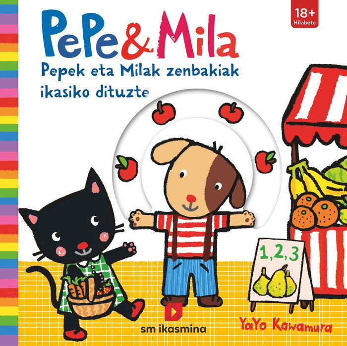 Vorderes Coverbild Pepek eta Milak zenbakiak ikasiko dituzte
