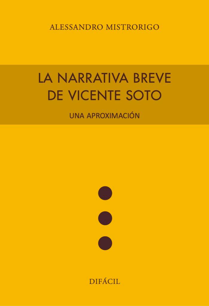 Vorderes Coverbild La narrativa breve de Vicente Soto. Una aproximaciónación