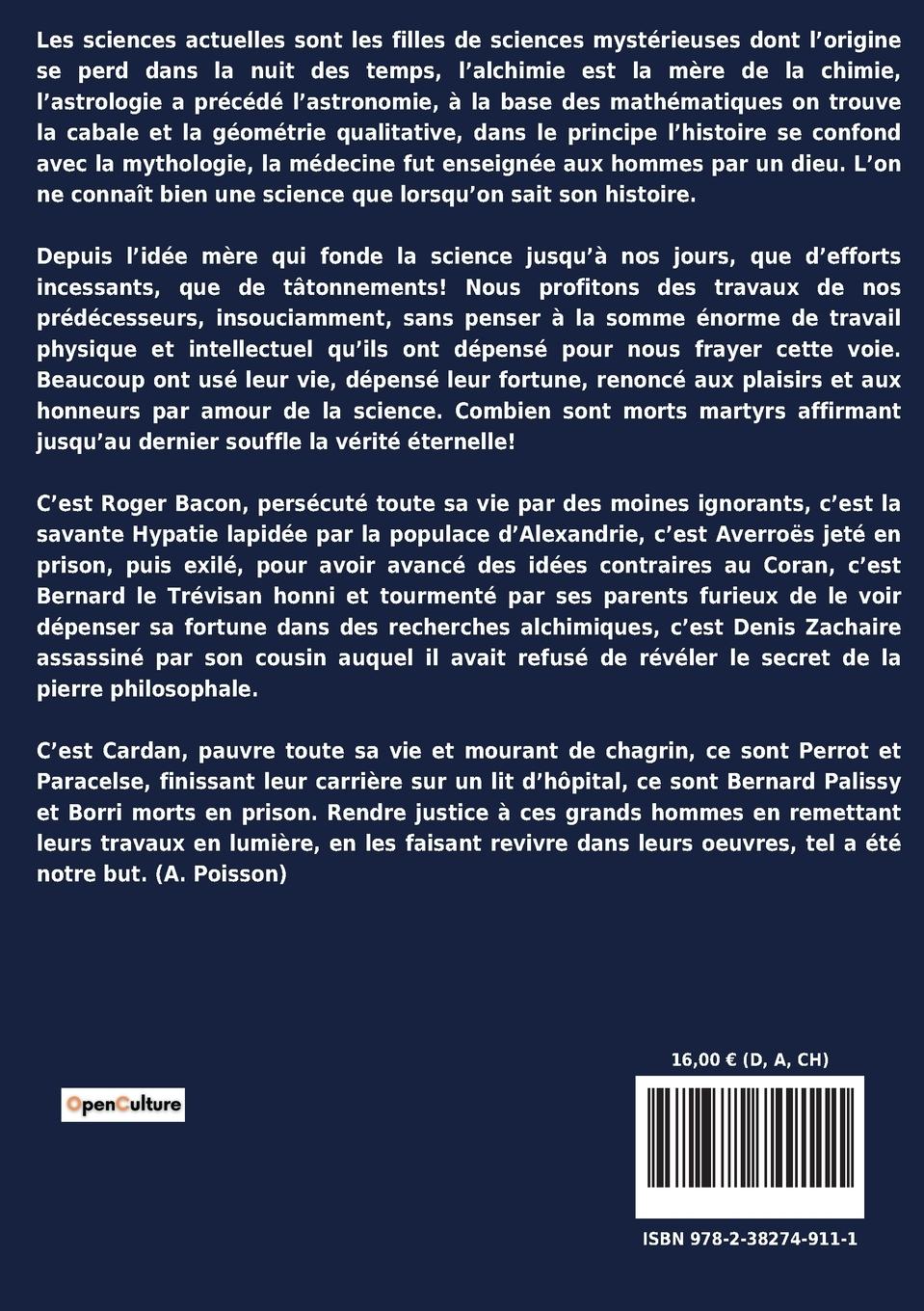 Rückseitencover Cinq traités d'alchimie