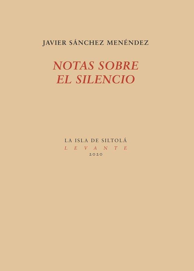Vorderes Coverbild Notas sobre el silencio
