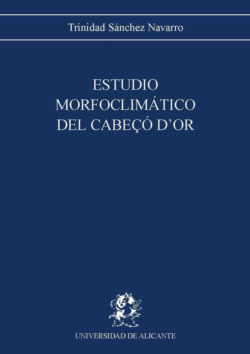 Vorderes Coverbild Estudio morfoclimático del Cabeço d'Or
