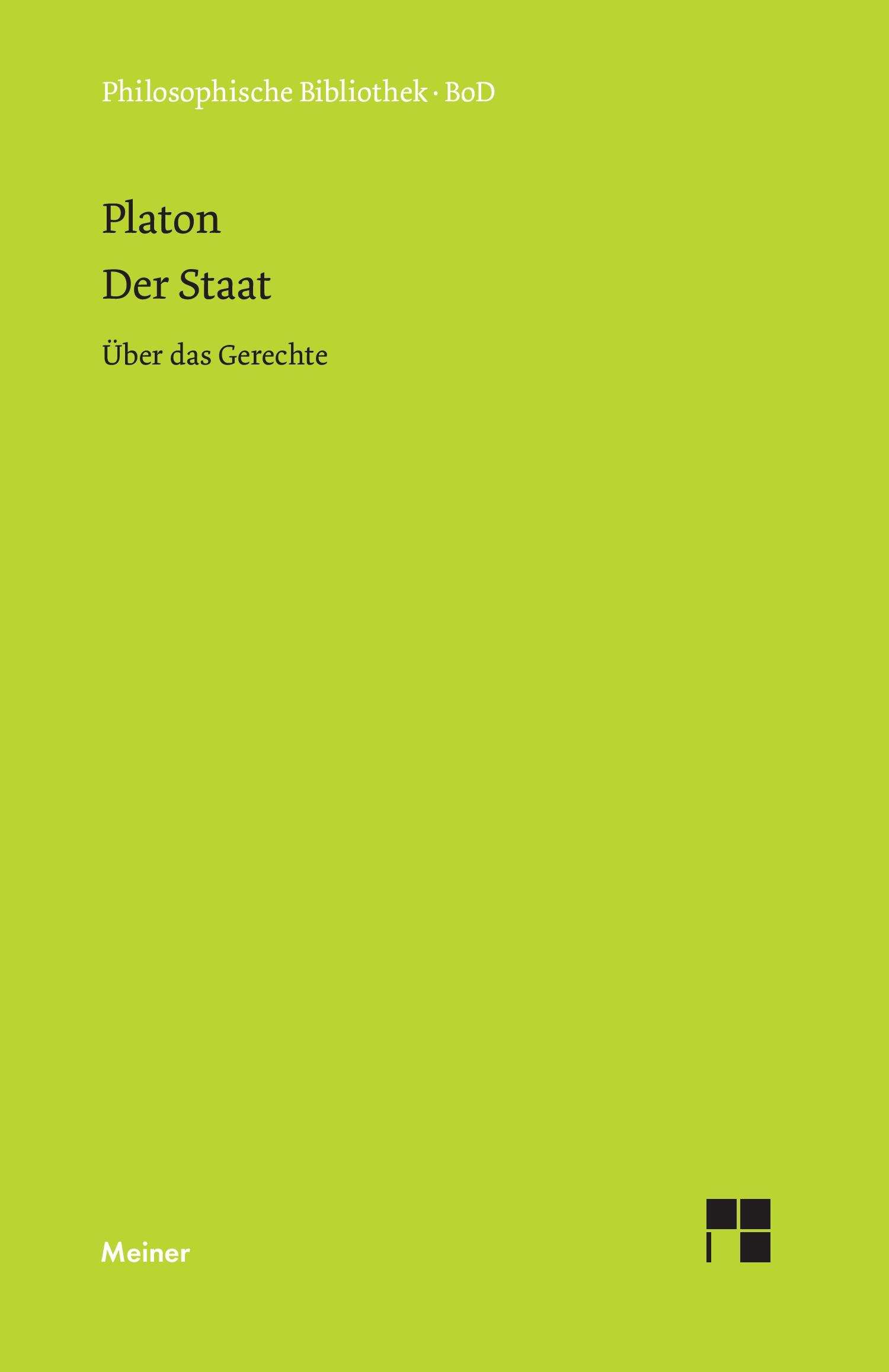 Vorderes Coverbild Der Staat