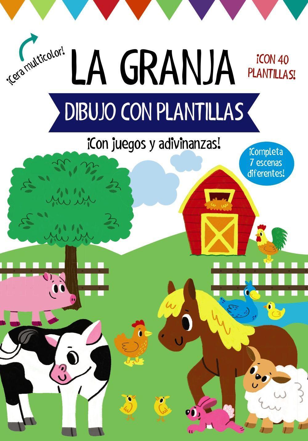 Vorderes Coverbild Dibujo con plantillas. La granja