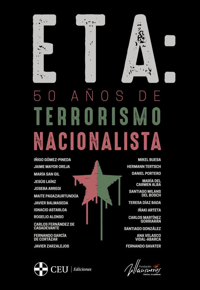 Vorderes Coverbild ETA, 50 años de terrorismo nacionalista