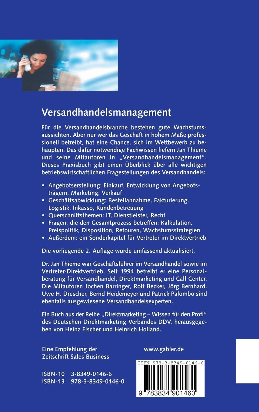 Rückseitencover Versandhandelsmanagement