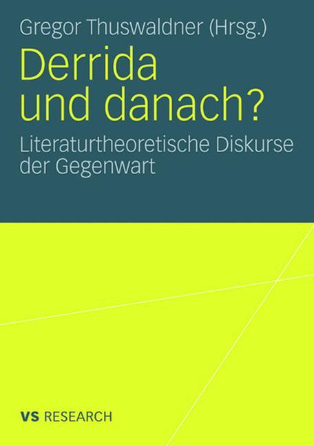 Vorderes Coverbild Derrida und danach?