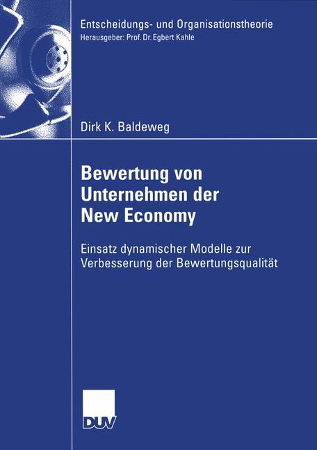 Vorderes Coverbild Bewertung von Unternehmen der New Economy