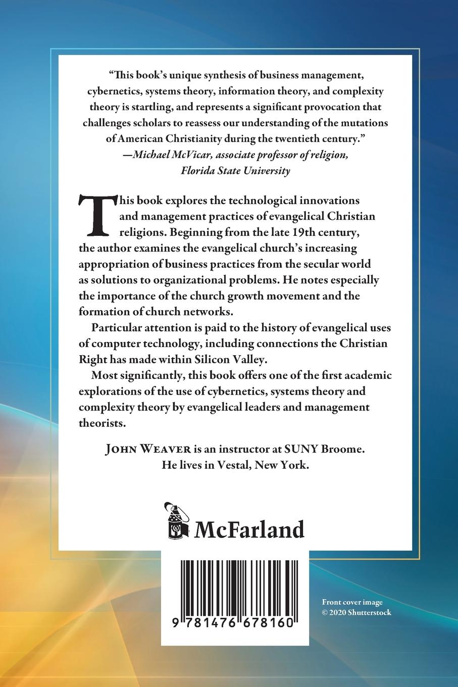 Rückseitencover Technology, Management and the Evangelical Church