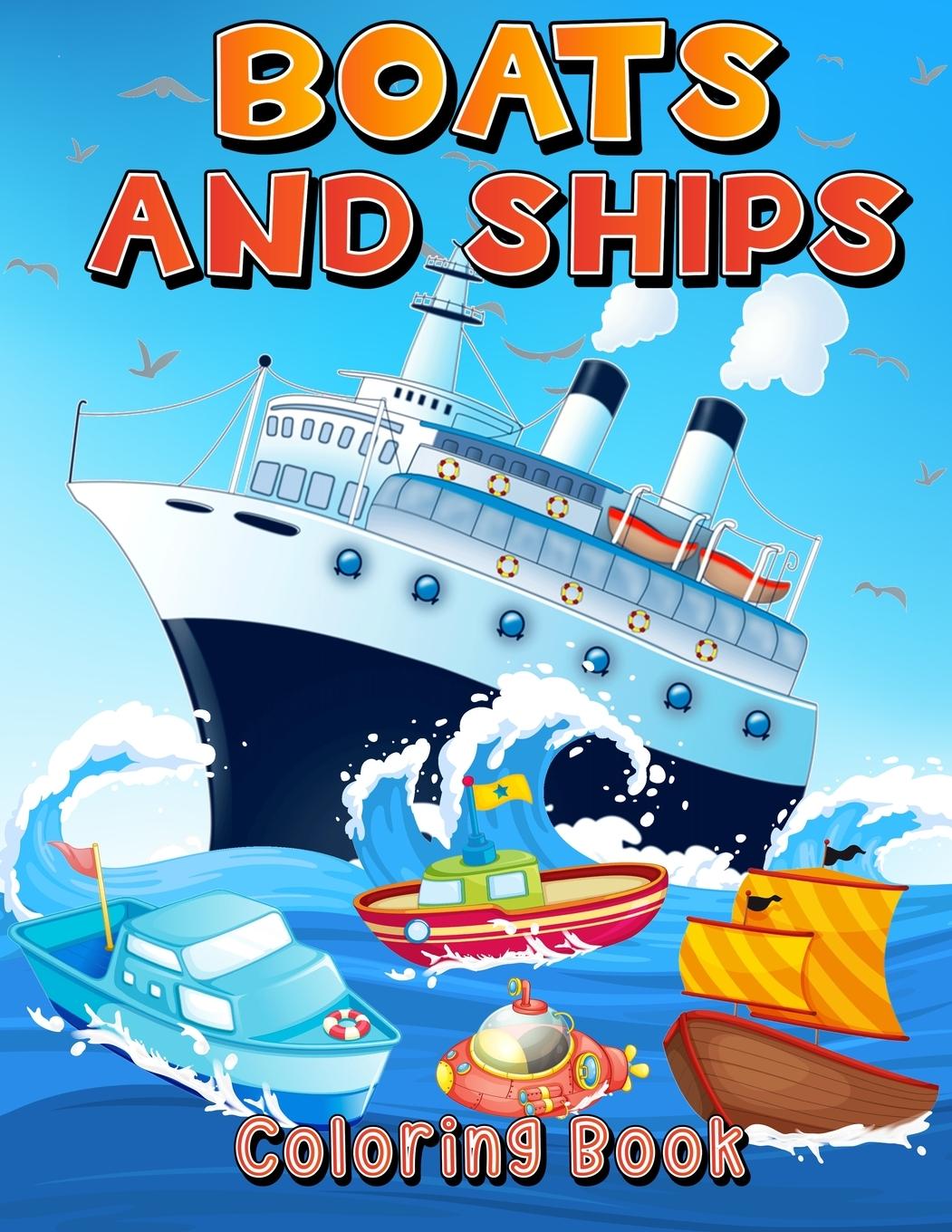 Vorderes Coverbild Boats And Ships Coloring Book