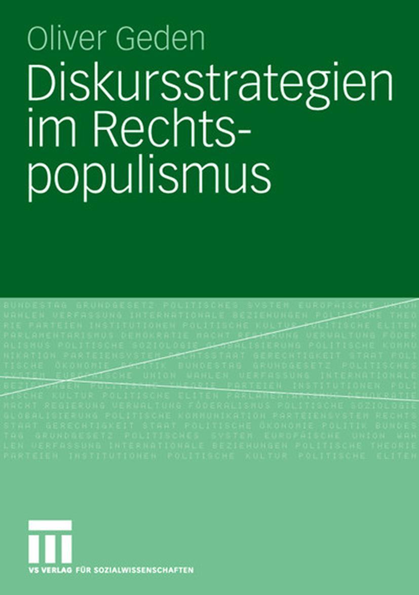 Vorderes Coverbild Diskursstrategien im Rechtspopulismus