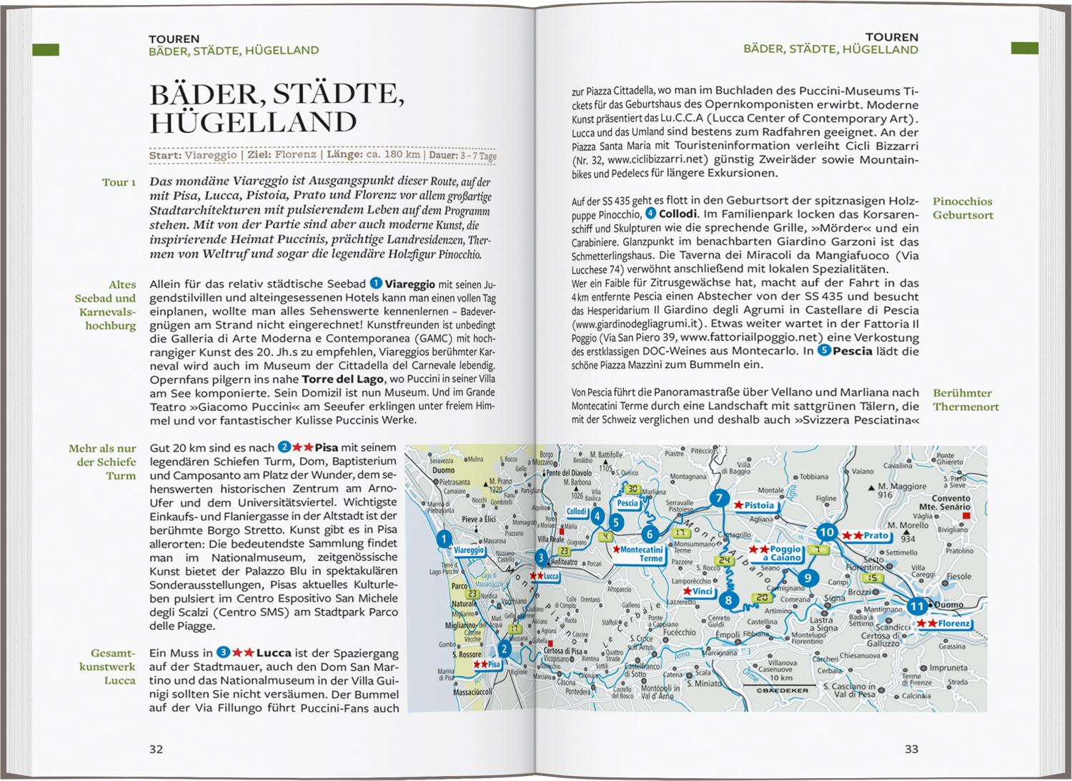 Beispielinhalt (Bild) Baedeker Reiseführer Toskana