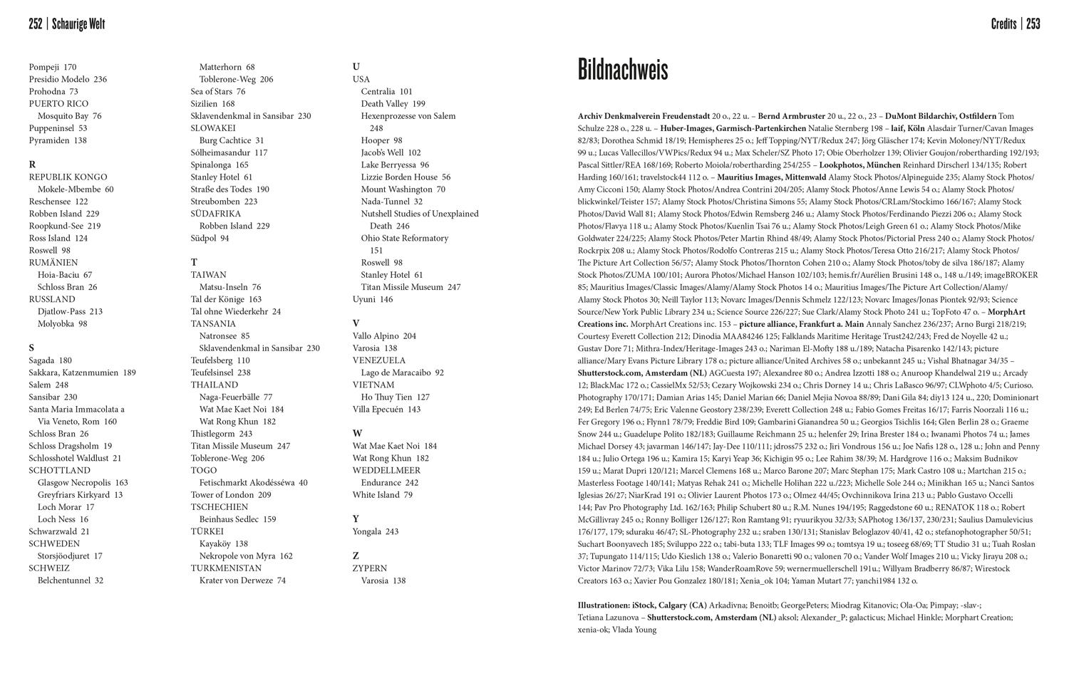 Beispielinhalt (Bild) LONELY PLANET Bildband Schaurige Welt