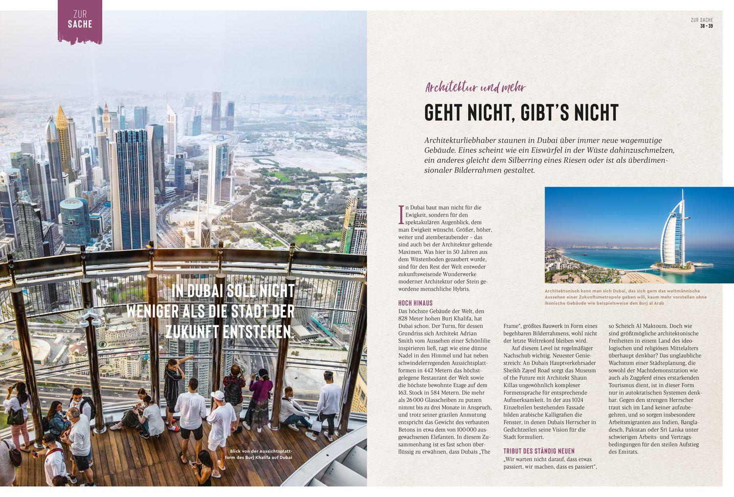 Beispielinhalt (Bild) DUMONT Bildatlas Dubai, Abu Dhabi, VAE, Oman