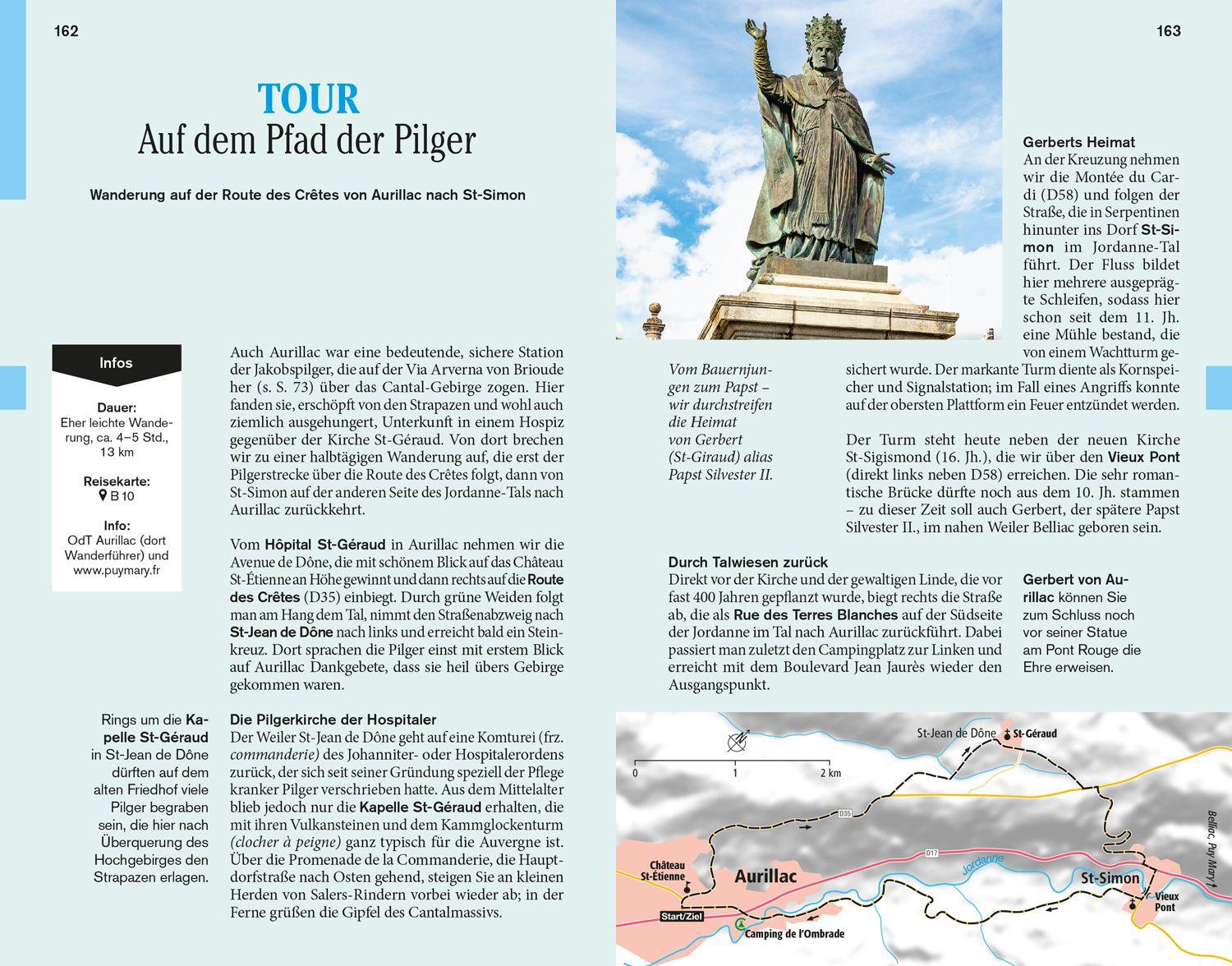 Beispielinhalt (Bild) DUMONT Reise-Taschenbuch Reiseführer Auvergne, Zentralmassiv