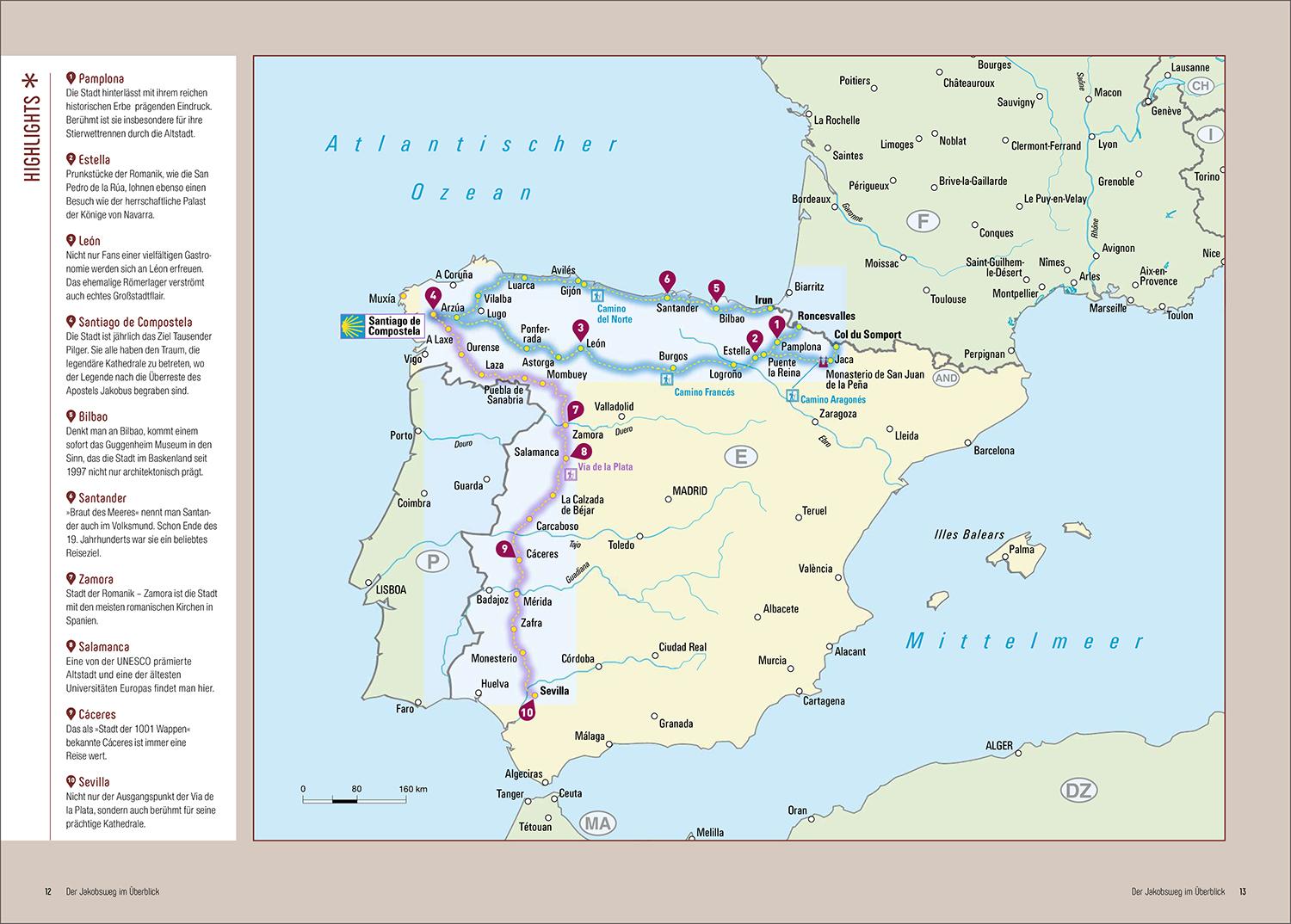 Beispielinhalt (Bild) KUNTH Unterwegs auf dem Jakobsweg