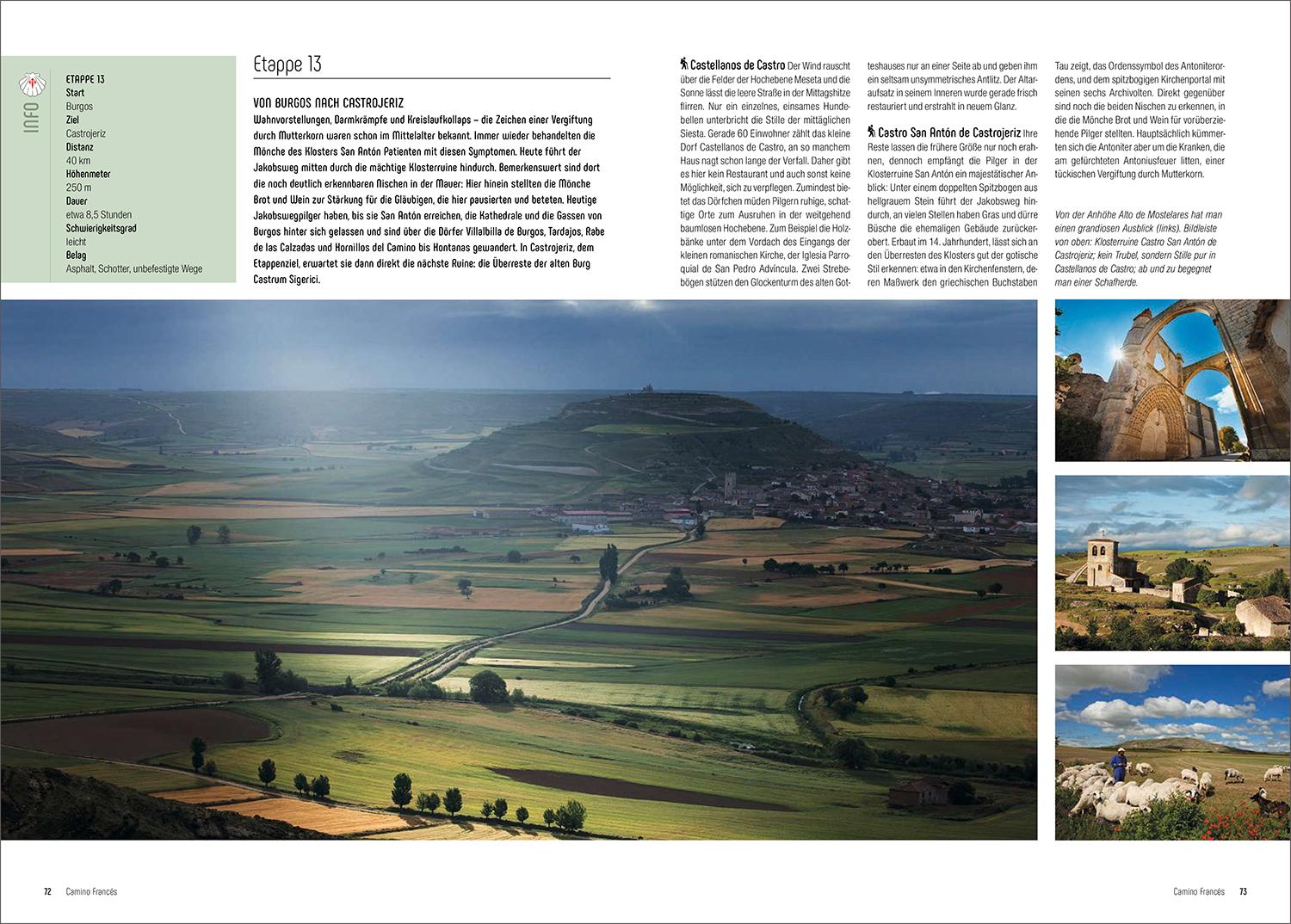 Beispielinhalt (Bild) KUNTH Unterwegs auf dem Jakobsweg