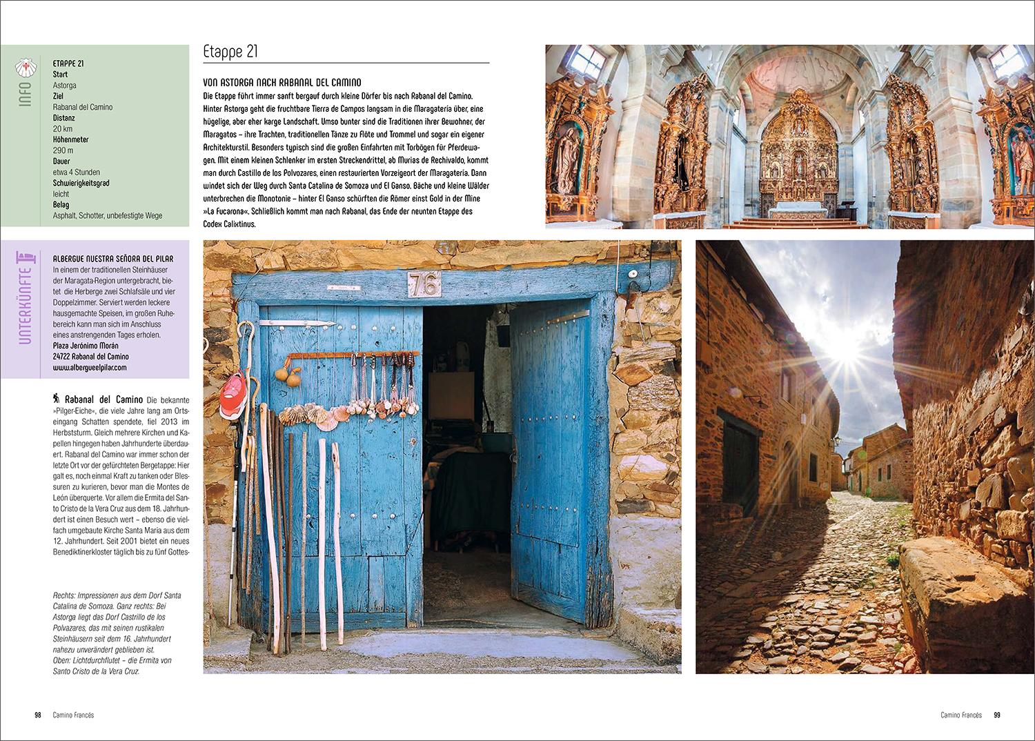 Beispielinhalt (Bild) KUNTH Unterwegs auf dem Jakobsweg