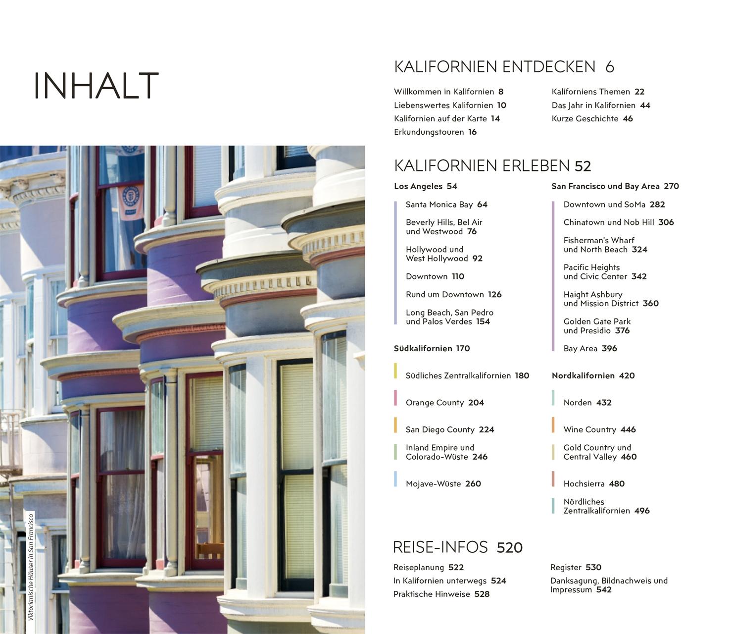 Beispielinhalt (Bild) Vis-à-Vis Reiseführer Kalifornien