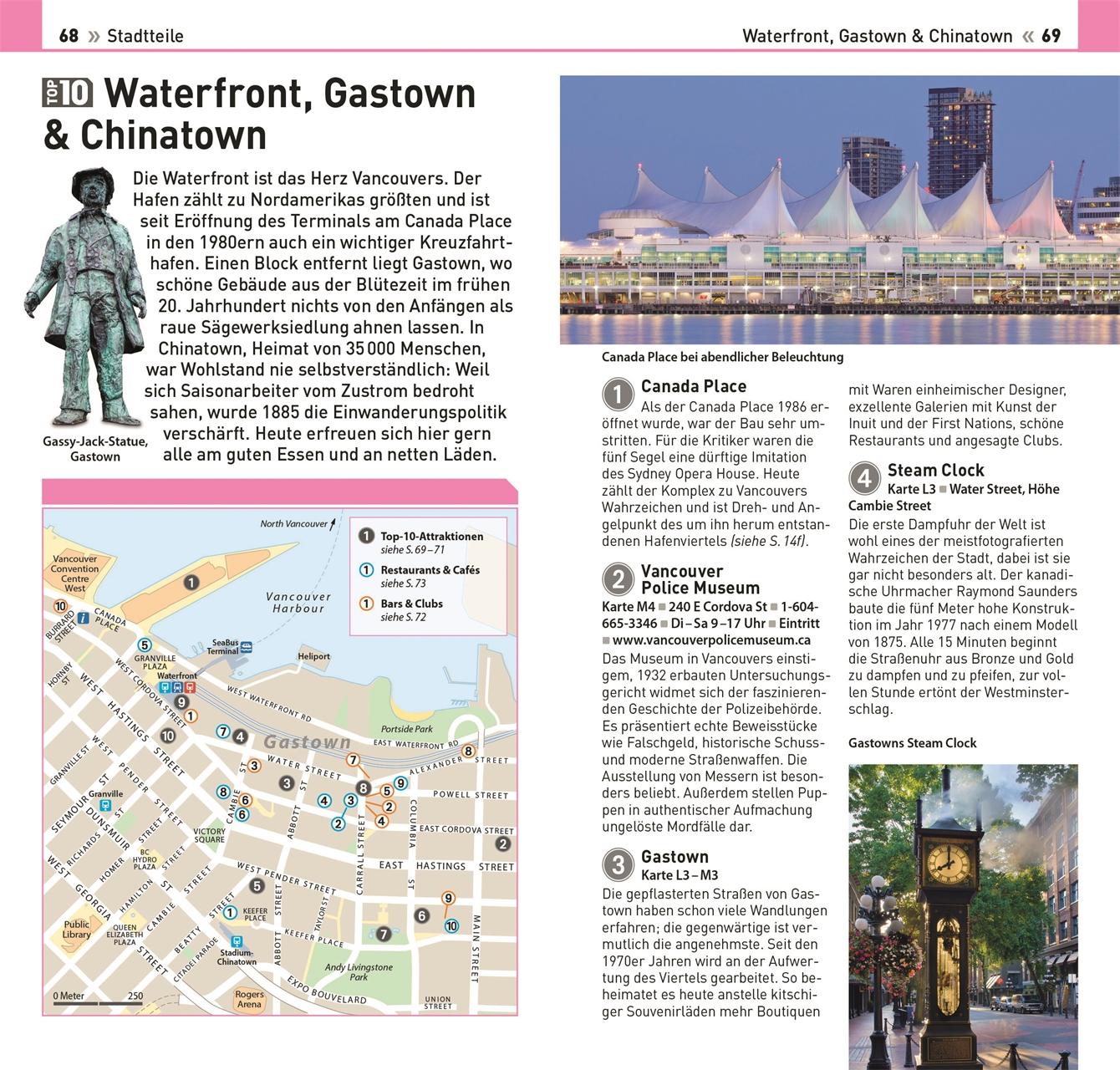Beispielinhalt (Bild) Top 10 Reiseführer Vancouver