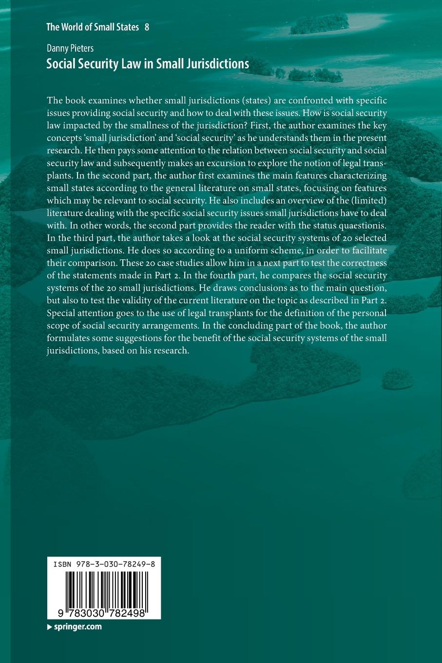 Rückseitencover Social Security Law in Small Jurisdictions