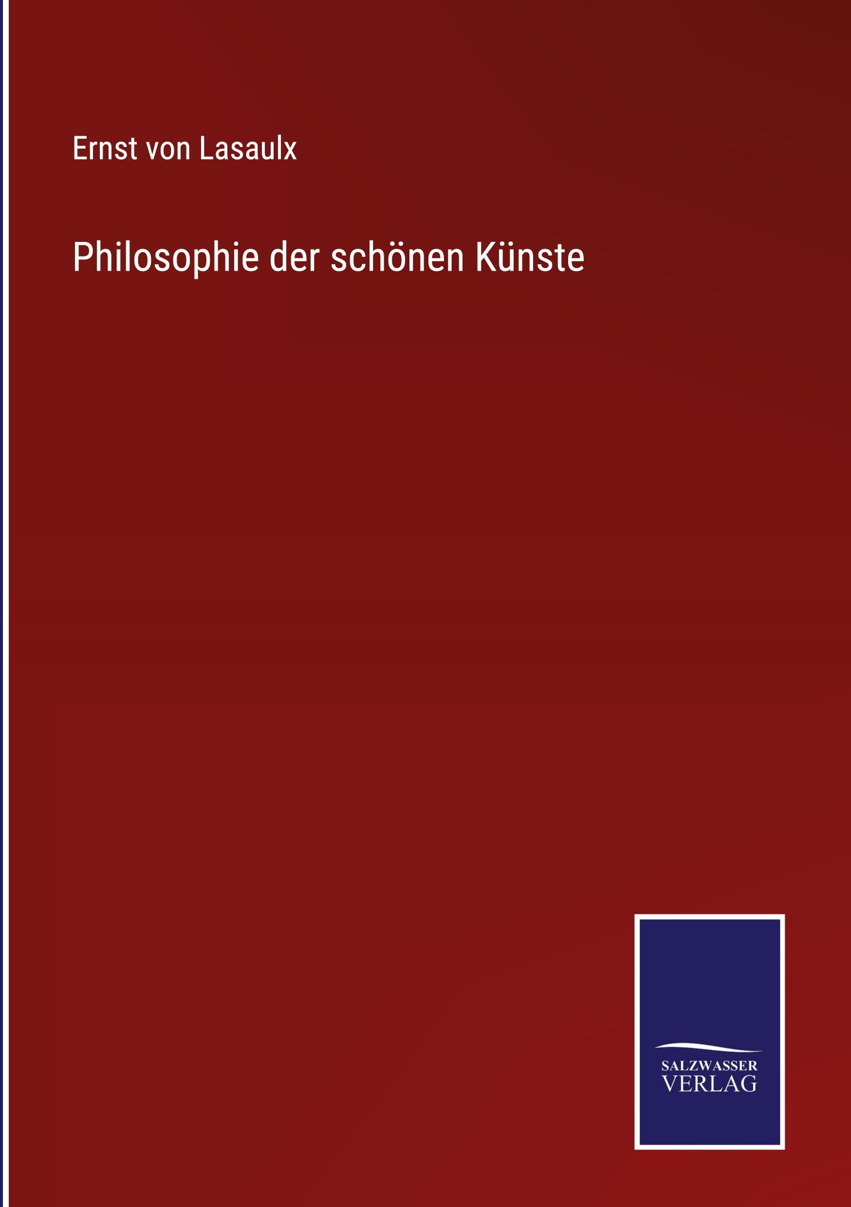 Vorderes Coverbild Philosophie der schönen Künste