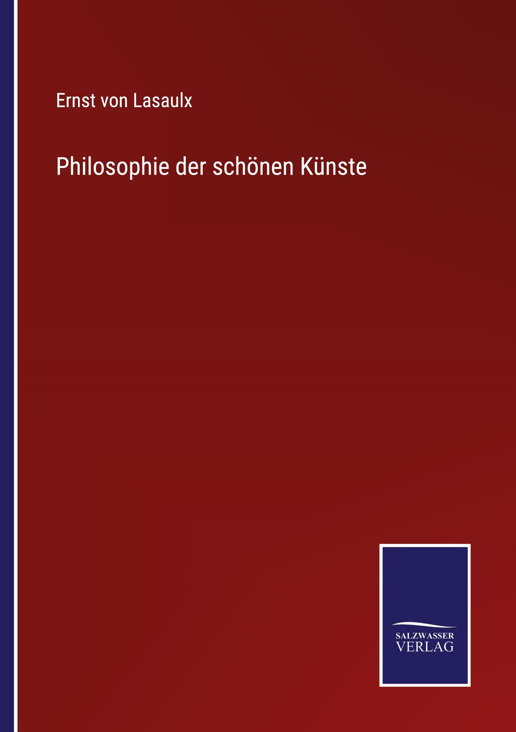 Vorderes Coverbild Philosophie der schönen Künste