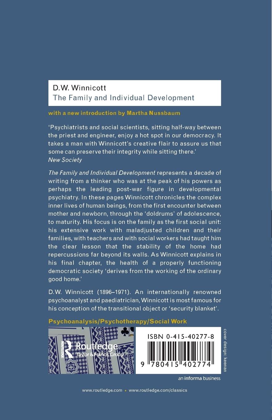 Rückseitencover The Family and Individual Development