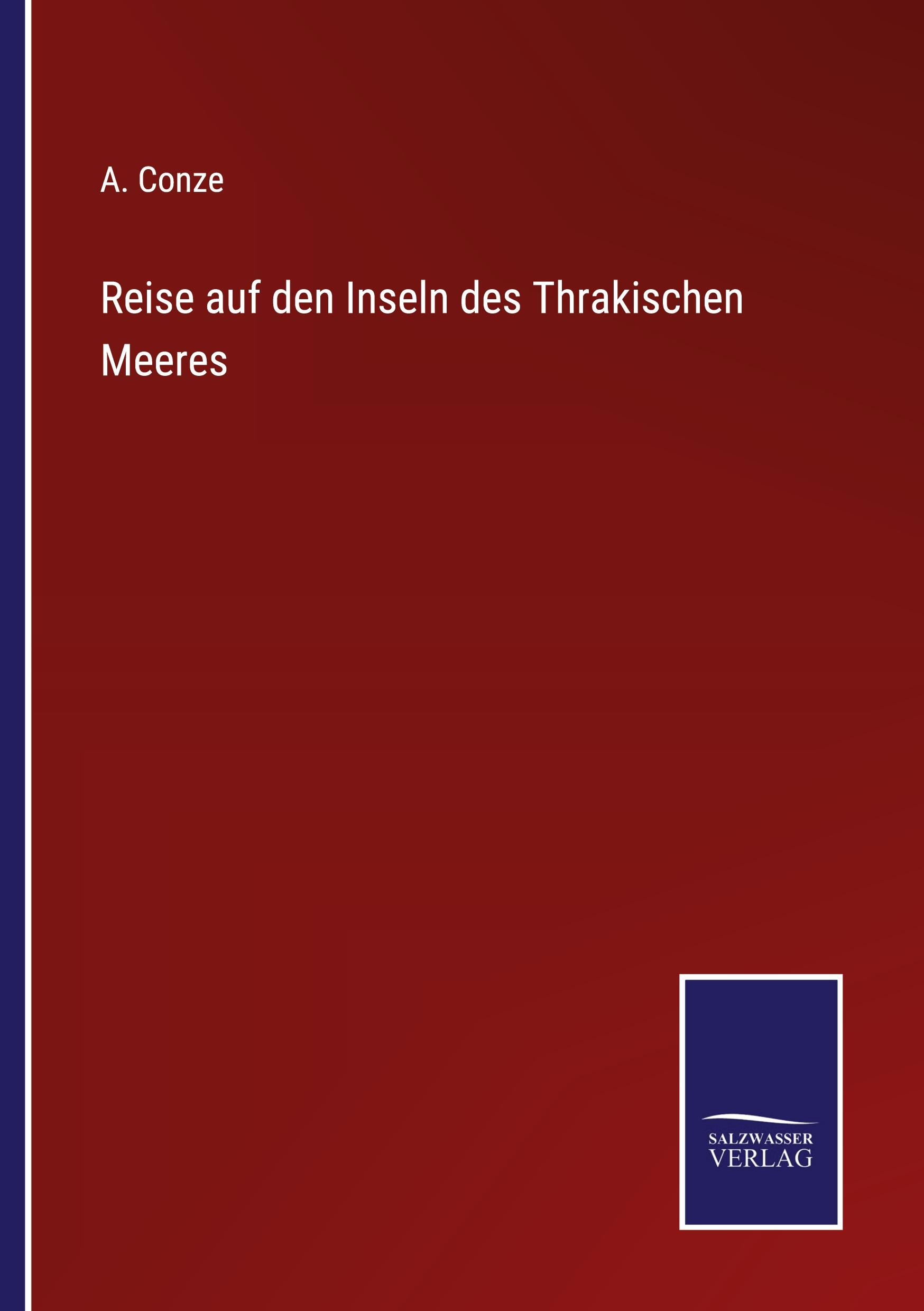 Vorderes Coverbild Reise auf den Inseln des Thrakischen Meeres