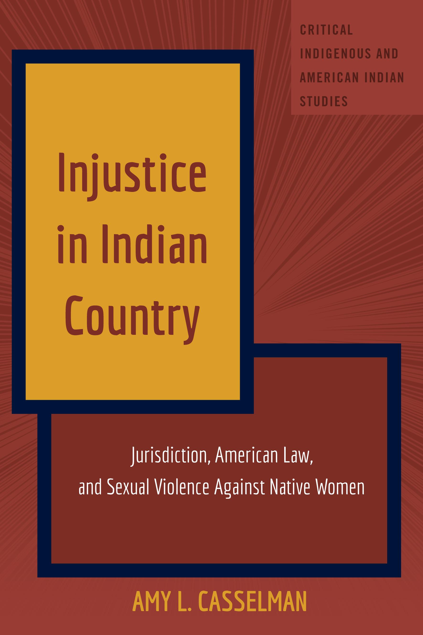 Vorderes Coverbild Injustice in Indian Country
