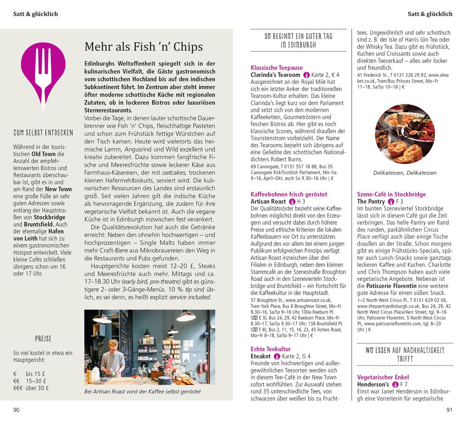 Beispielinhalt (Bild) DUMONT direkt Reiseführer Edinburgh