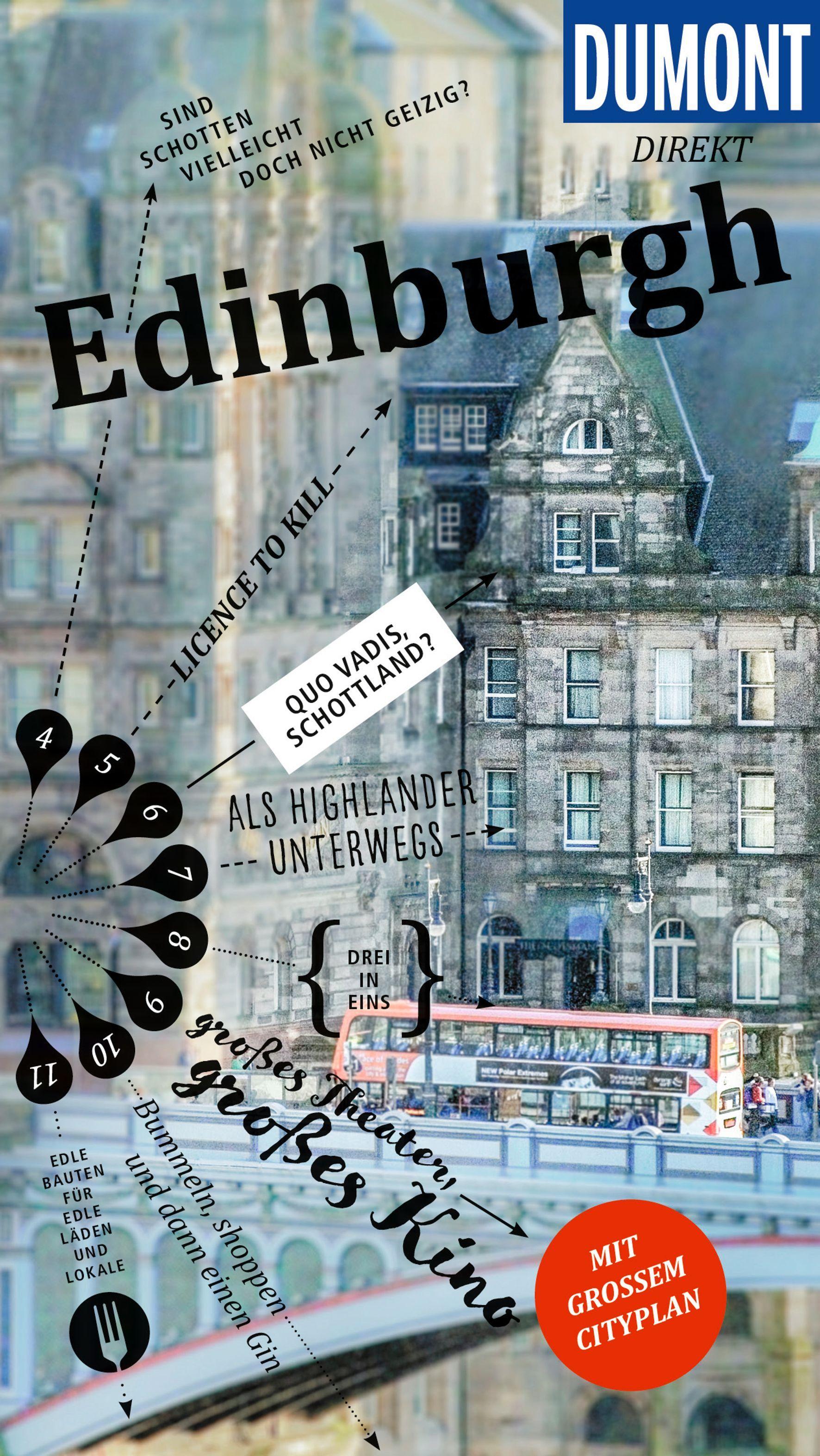 Vorderes Coverbild DUMONT direkt Reiseführer Edinburgh