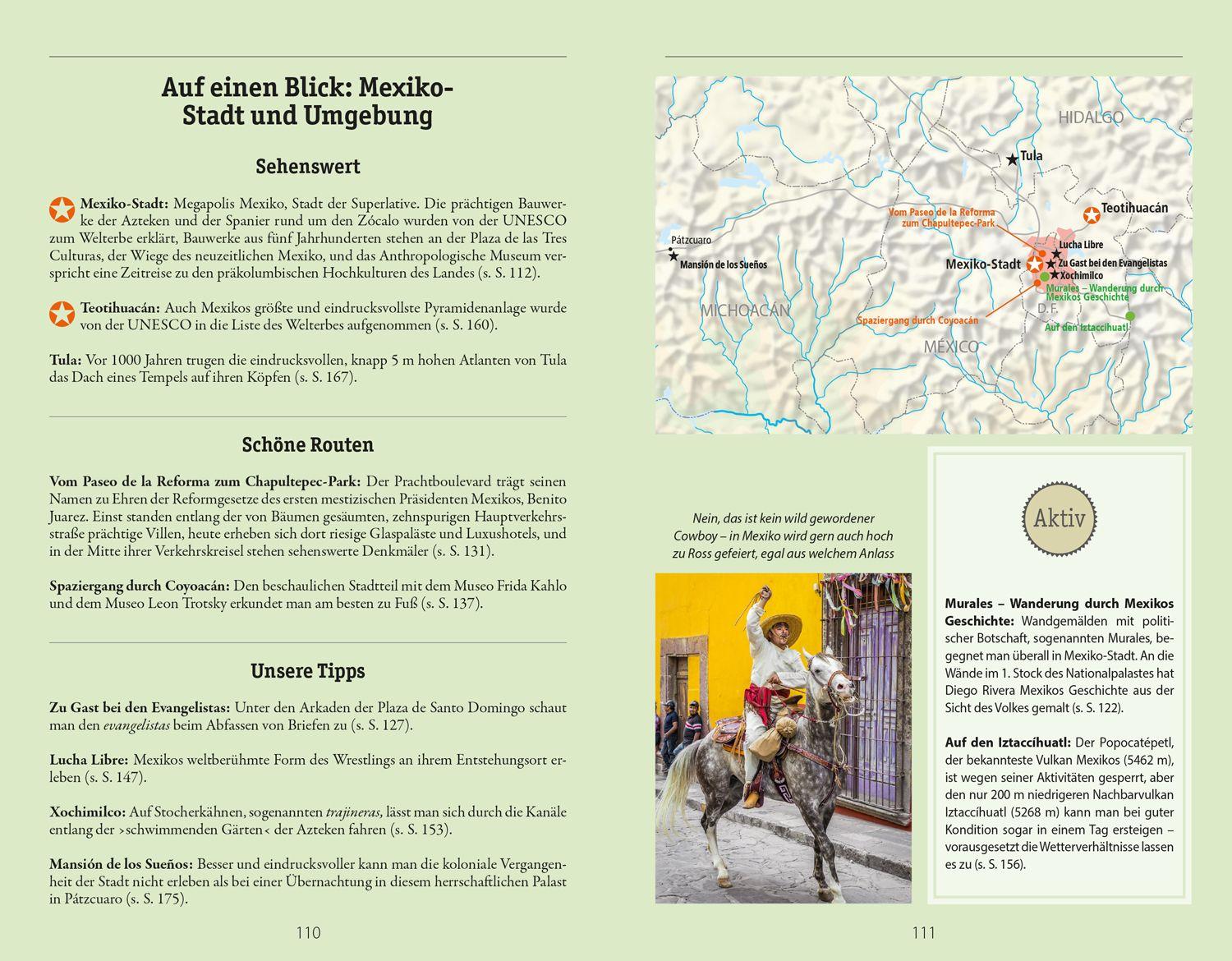 Beispielinhalt (Bild) DUMONT Reise-Handbuch Reiseführer Mexiko